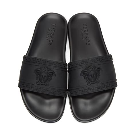 versace men's slides